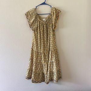 Max studio yellow floral dress